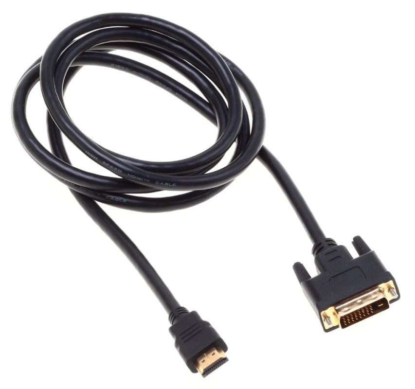 

Кабель интерфейсный HDMI-DVI Buro BHP RET HDMI_DVI18 1.8м. позолоченные контакты черный, BHP RET HDMI_DVI18