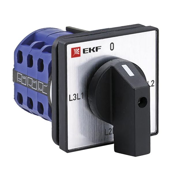 

Переключатель кулачковый EKF pk-1-73-10 ПК-1-73 10А 3P для вольтметра (линейное напряжение), pk-1-73-10