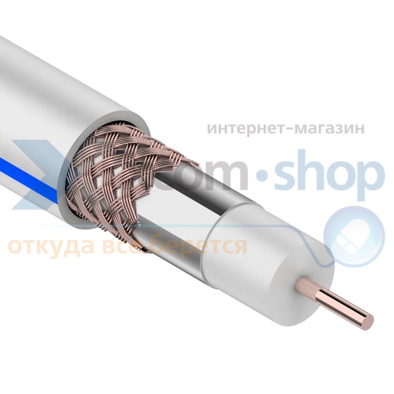 

Кабель Rexant DG 113, Cu/Al/Cu, (75%), 75 Ом, 100м., белый 01-2471, DG 113, Cu/Al/Cu, (75%), 75 Ом, 100м., белый