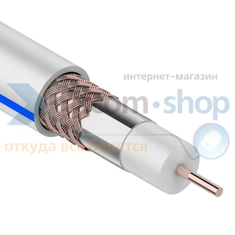 фото Кабель  Rexant DG 113, Cu/Al/Cu, (75%), 75 Ом, 100м., белый в Перми