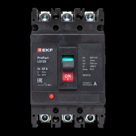фото Автоматический выключатель в литом корпусе  EKF mccb-125-18-3-40-ls в Уфе