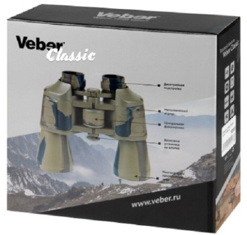 фото Бинокль  Veber Classic БПЦ 12*50 VL