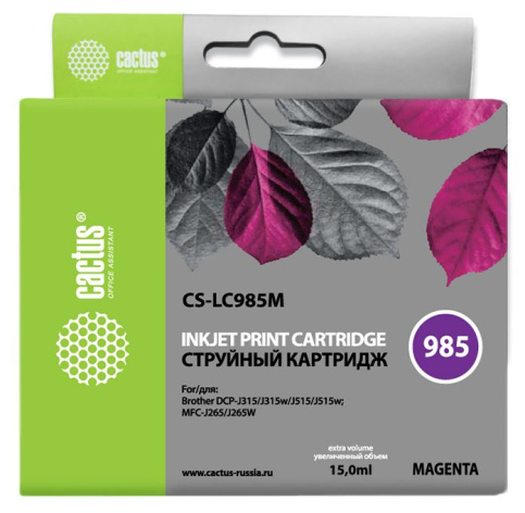 фото Картридж  Cactus CS-LC985M в Казани
