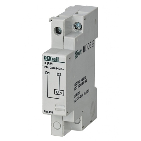 Изображение товара Расцепитель минимального напряжения DEKraft 21261DEK для автоматических выключателей ВА-431