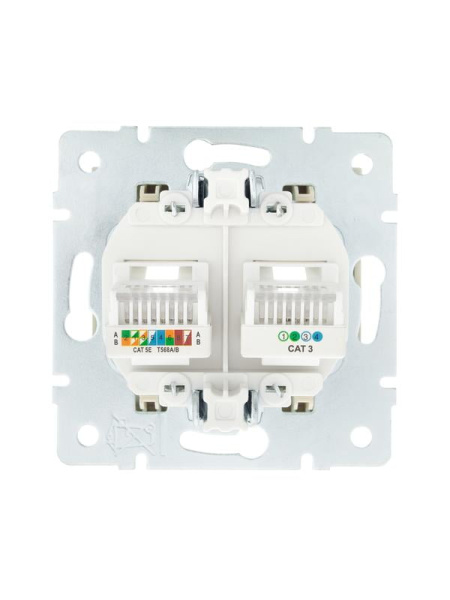 фото Розетка компьютерная+телефонная Lezard 742-0388-143 в Екатеринбурге