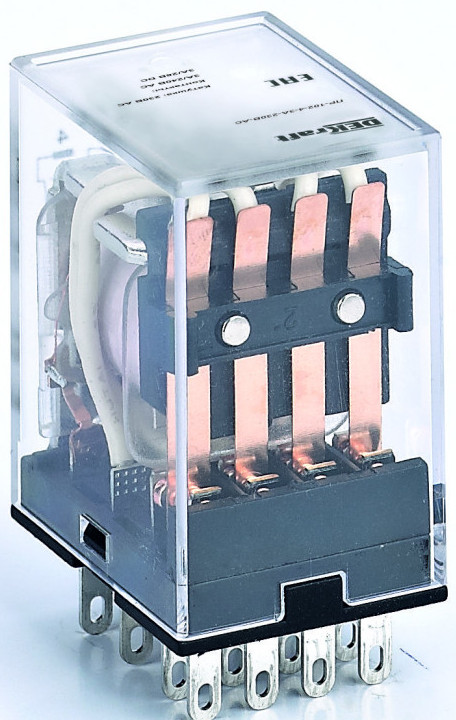 

Реле промежуточное DEKraft 23802DEK 4 конт. с LED инд. 3А 12В DC ПР-102, 23802DEK
