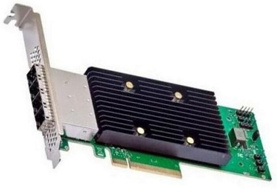 

Контроллер SAS Broadcom/LSI 9600-16e 05-50118-00 x8, PCIe 4.0 eHBA features 16 external ports for high-performance and increased connectivity, 9600-16e
