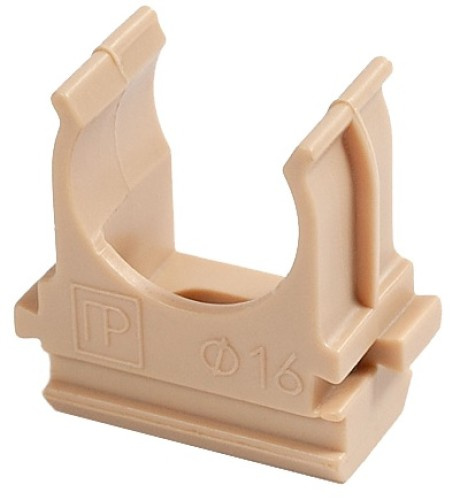 Изображение товара Клипса Промрукав для крепления труб 16 мм, комплект 10 шт