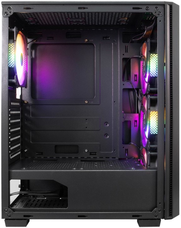

Корпус ATX 1STPLAYER FIRE DANCING V4-G черный, без БП, боковая и лицевая панель закаленное стекло, USB 3.0, 2*USB 2.0, audio, FIRE DANCING V4-G