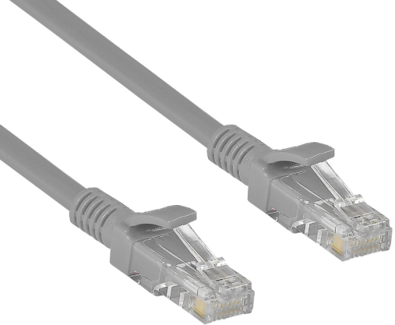 фото Кабель патч-корд U/UTP 5e кат. 1м Exegate UTP-RJ45-RJ45-5e-1M-LSZH-GY в Уфе