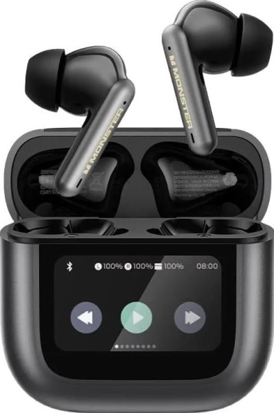 Изображение товара Беспроводные наушники MONSTER TH300 TWS Черные высокое качество звука