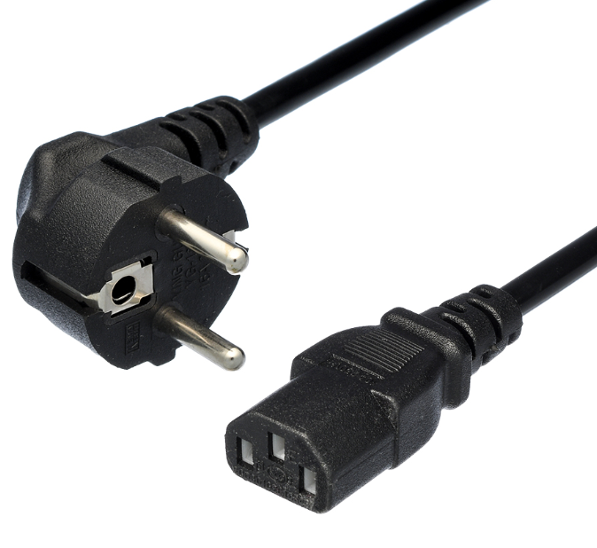

Кабель питания GoPower 00-00024054 евровилка CEE 7/7-C14 (f) 1.8м ПВХ 0.75мм черный (1/10/160), 00-00024054