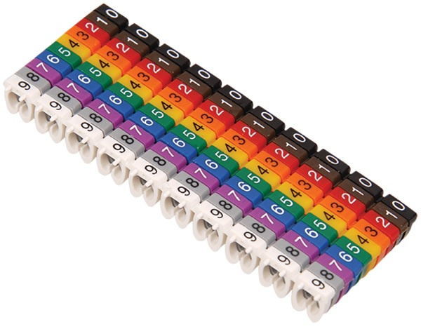 Изображение товара Кабельный маркер IEK UMK01-02-09 для идентификации кабелей и проводов