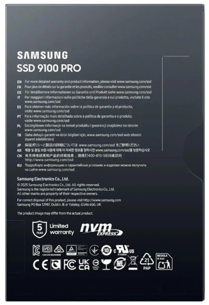 фото Накопитель SSD M.2 2280 Samsung 9100 PRO в Омске 8000 ГБ