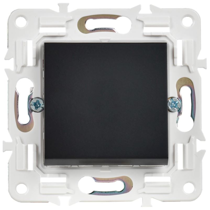 

Выключатель одноклавишный IEK SK-V10-0-10-K02 SKANDY 10А SK-V01Bl черный, SK-V10-0-10-K02
