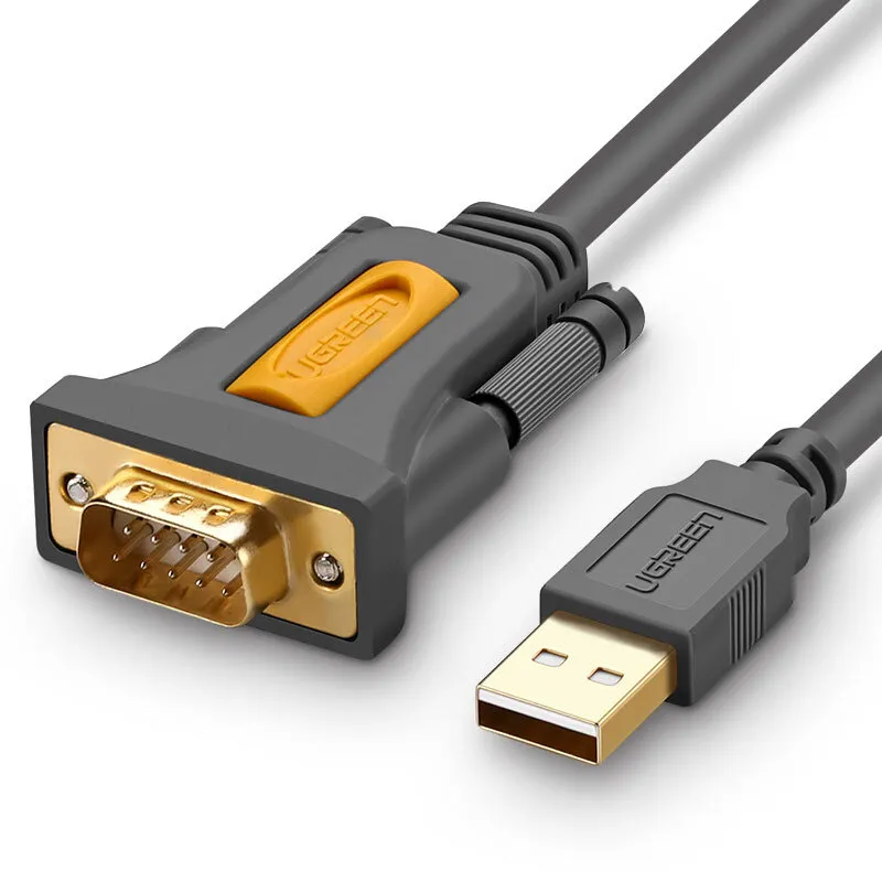

Кабель UGREEN 20210_ USB to DB9 RS-232, 1 м, серый космос, 20210_