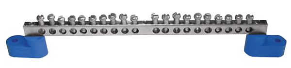 

Шина EKF sn0-125-08-2 "0" N (8x12мм) 8 отв. латунь 2 синих угловых изолятора, sn0-125-08-2