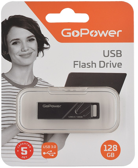 фото Накопитель USB 3.0 128GB GoPower 00-00025959 в Казани