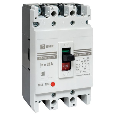 фото Автоматический выключатель в литом корпусе  EKF mccb99-100-32m в Уфе