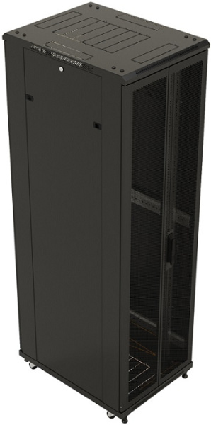 фото Шкаф напольный 19", 18U Hyperline TTB-1868-DD-RAL9004
