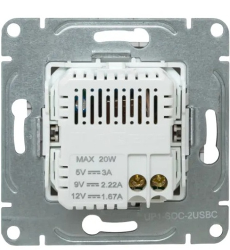 фото Розетка USB  EKF UP1-SOC-2USBC в Воронеже