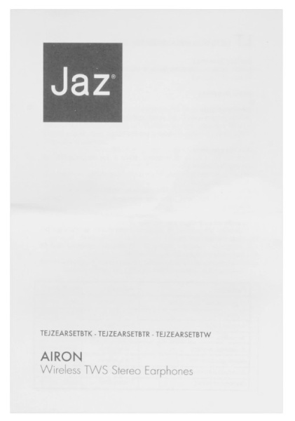 фото Наушники TWS SBS Jaz Airon, Bluetooth, Внутриканальные, Красный, [TEJZEARSETBTR]