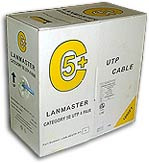 фото Кабель витая пара U/UTP 5e кат. 4 пары Lanmaster LAN-5EUTP-PT-BL