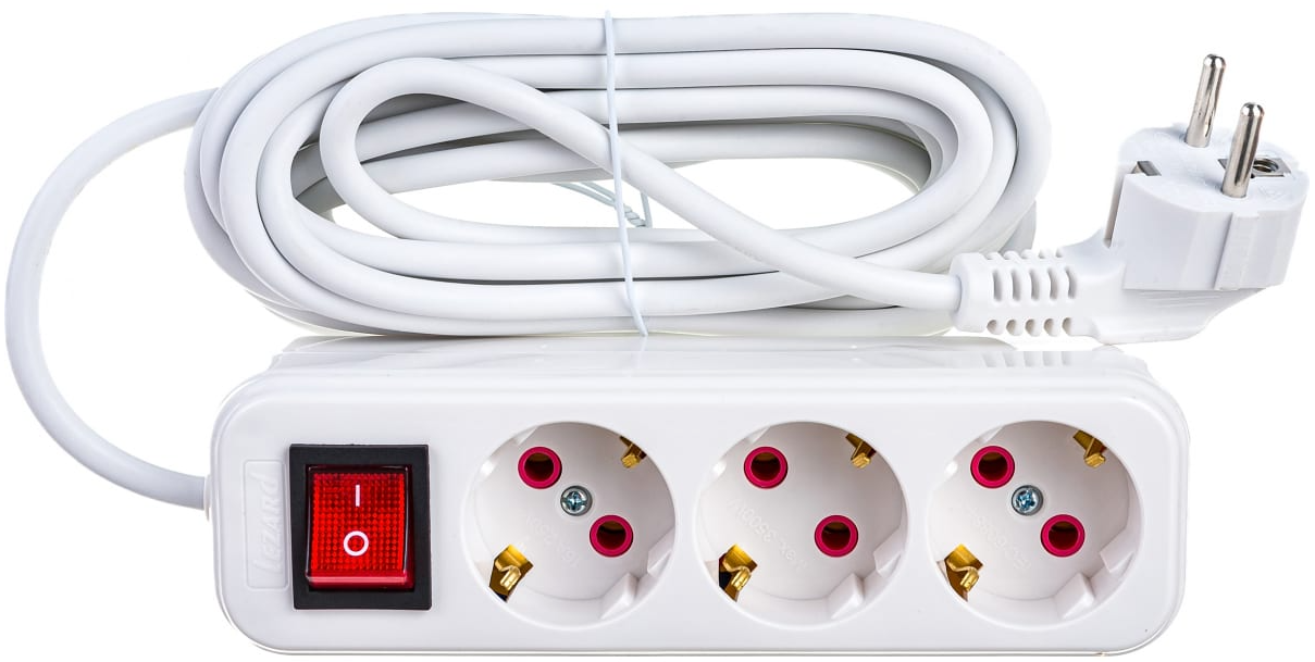 

Удлинитель Lezard 720-0305-302 Lila 3х5м с заземл. 16А IP20 с выкл., 720-0305-302