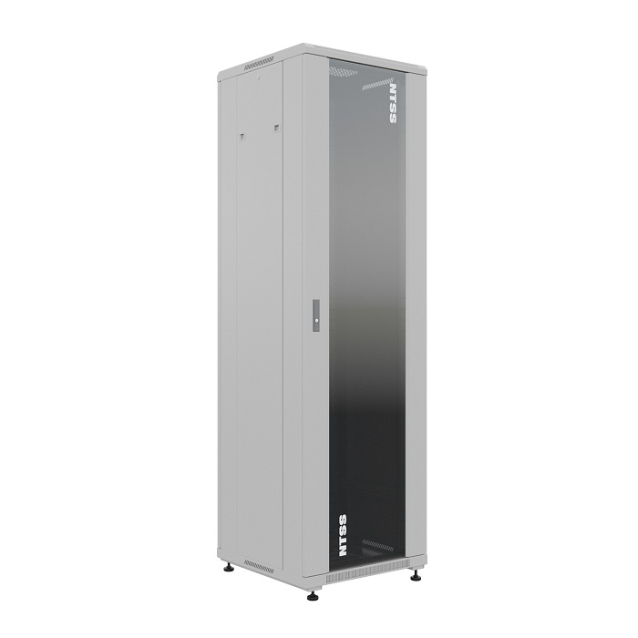 

Шкаф напольный 19", 22U NTSS NTSS-R22U6060GS "ПРЕМИУМ" 600x600 мм, передняя дверь стекло, регулируемые опоры, RAL7035, NTSS-R22U6060GS