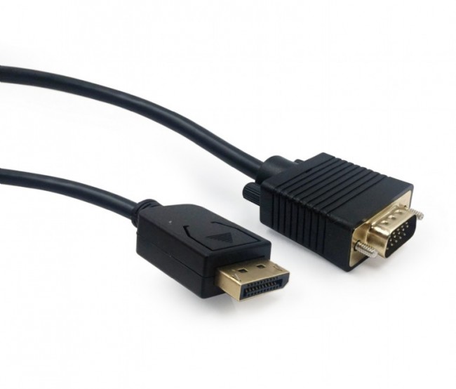

Кабель интерфейсный Cablexpert DisplayPort - VGA черный, 20М/15М, 1,8м, DisplayPort - VGA