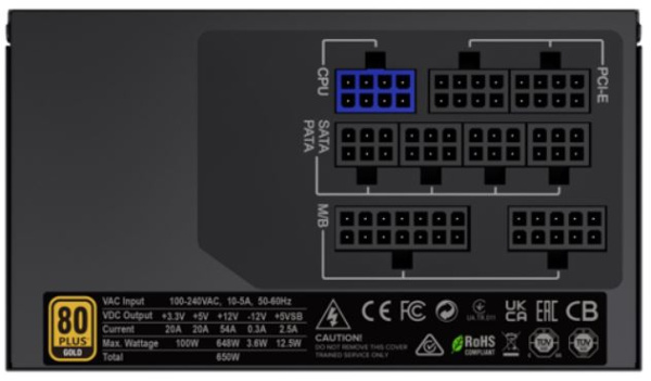 фото Блок питания ATX GameMax GX-650 Modular в Уфе