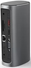 

Док-станция Vention TPJH0-EU USB-C to HDMI/VGA/USB 3.1 Gen 2/USB 3.1 Gen 2-C/USB 3.0x2/RJ45/SD/TF/TRRS 3.5mm/PD/aluminum/gray, TPJH0-EU