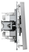 фото Выключатель двухклавишный Systeme Electric GAL000317S