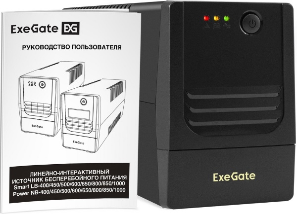 фото Источник бесперебойного питания  Exegate Power NB-650.LED.AVR.2SH в Санкт-Петербургe