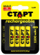 фото Аккумулятор  Старт HR03 ААА 1100mAh Ni-MH BL3+1