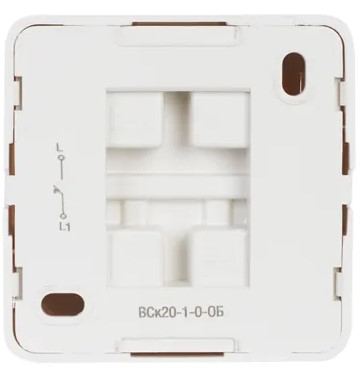 

Выключатель IEK EVO13-K01-10-DC кнопочный 1-кл. ОП Октава 10А IP20 ВСк20-1-0-ОБ белый, EVO13-K01-10-DC