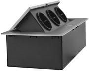 фото Блок розеток Cactus CS-SOCKET-EU3-GYBK