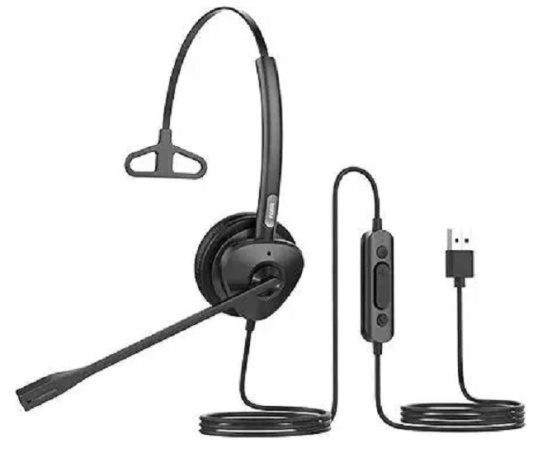 фото Проводные наушники Fanvil HT302-U, Проводной, Накладные, Черный, [HT302-U] в Казани