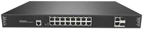 Изображение товара Коммутатор JUST JT-POE31016PFM управляемый 18 портов PoE для сетей