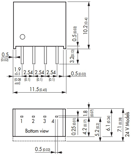 фото Преобразователь DC-DC модульный TRACO POWER TME 2405S в Красноярске