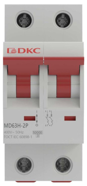 фото Автоматический выключатель модульный DKC MD63H-2PC2