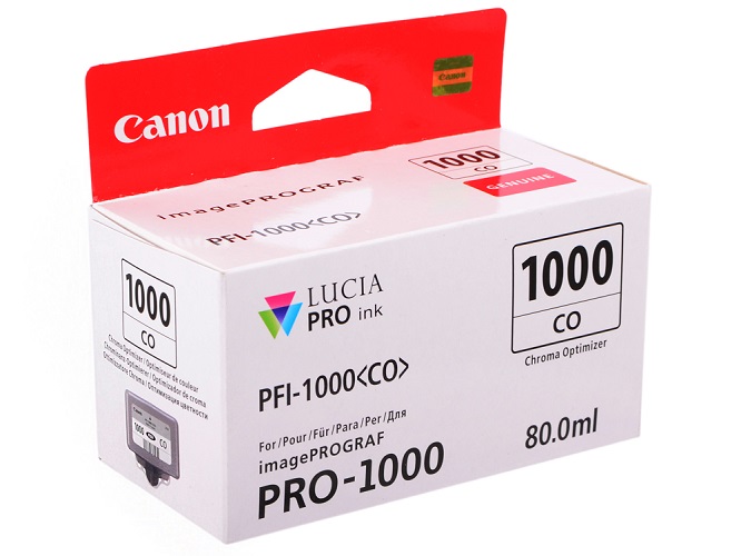

Картридж Canon PFI-1000CO 0556C001 для PRO1000, прозрачный (80 ml), PFI-1000CO