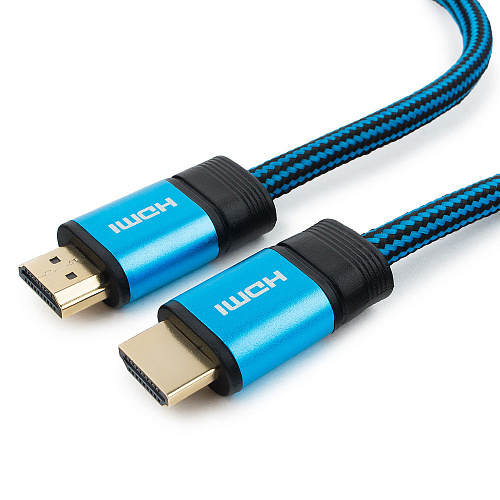

Кабель HDMI Cablexpert CC-G-HDMI01-4.5M серия Gold, v1.4, M/M, синий, позол.разъемы, алюминиевый, коробка, CC-G-HDMI01-4.5M