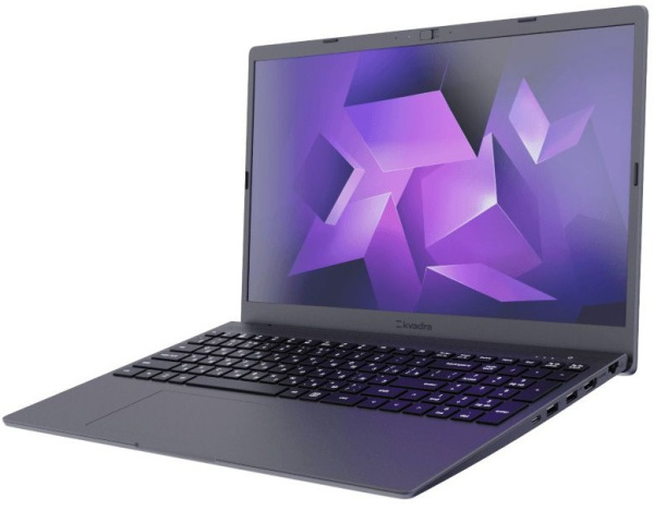 фото Ноутбук  YADRO KVADRA NAU LE15T 15.6 ", Core i5, 8 Гб RAM, 256 Гб SSD, UHD Graphics, Темно-серый