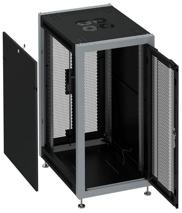 

Шкаф напольный 19", 42U SYSMATRIX SL 6842.934 600x800x2000mm (ШхГхВ) передняя дверь перфорированная, задняя дверь двухстворчатая перфорированная, пово, SL 6842.934