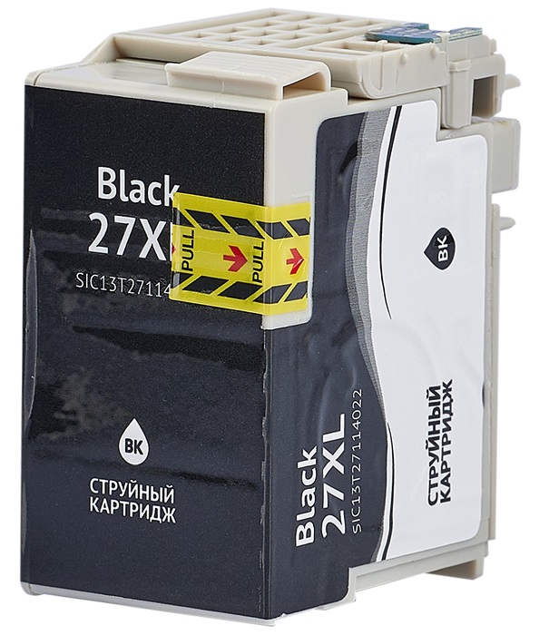 

Картридж Sakura SIC13T27114022 струйный, увеличенный для Epson WorkForce WF-7110DTW/7610DWF/3640DTWF/7620DTWF/7210DTW/7715DWF/7720DTWF/7710DWF, чёрный, SIC13T27114022