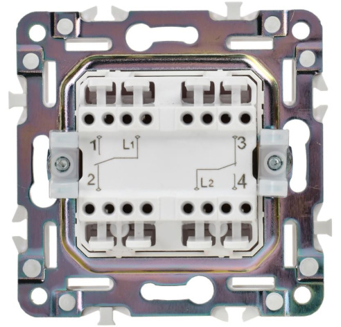 фото Переключатель двухклавишный  IEK SK-V23-0-10-K01 в Ростове-на-Дону