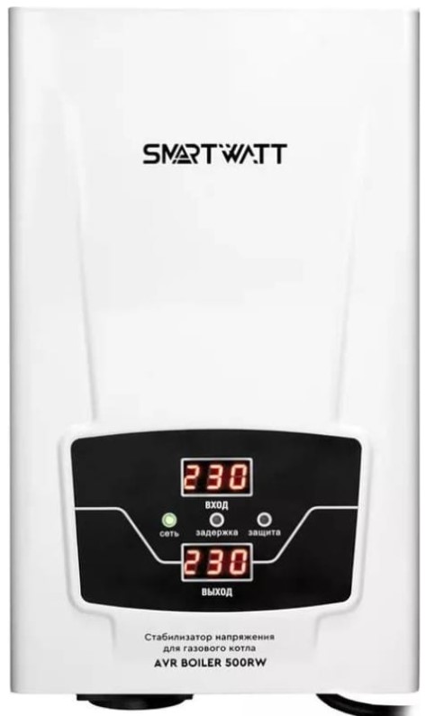 

Стабилизатор напряжения SmartWatt AVR BOILER 500RW для газового котла, AVR BOILER 500RW