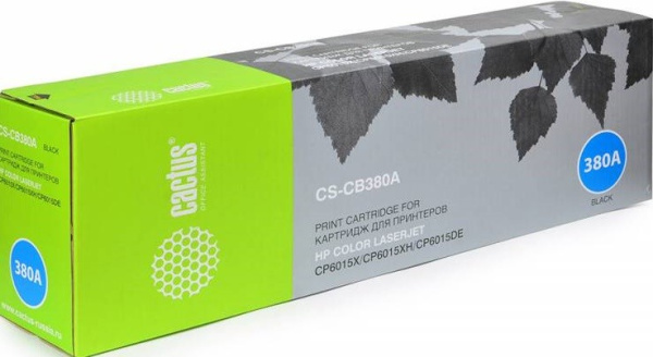 Изображение товара Картридж Cactus CS-CB380AR черный для лазерных МФУ и принтеров