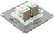 фото Розетка компьютерная двойная EKF UP1-SOC-2RJ45-5